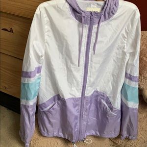 Purple, blue and white, sweat jacket from Zumies